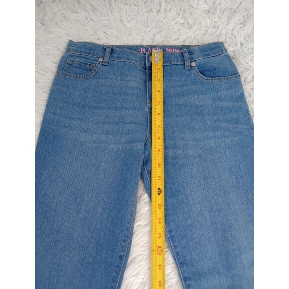 Childrens Place Jeans Size 14 Girls Blue Denim Bootcut Adjustable Waist - Picture 4 of 10